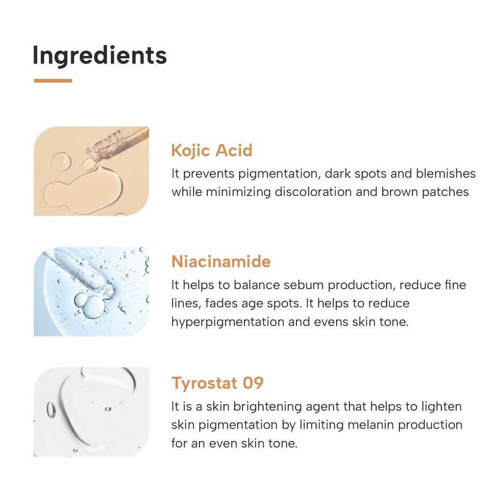 Dermatouch Kojic Acid 2% Face Cream For Pigmentation & Blemishes
