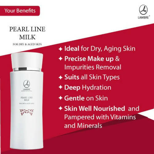 Lambre Pearl Line Cleansing Milk For Dry & Aged Skin