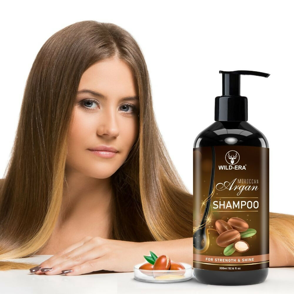 Wildera Moroccan Argan Shampoo with Moroccan Argan Oil to Nourish Dull, Dry & Frizzy Hair