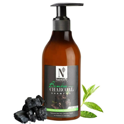 NutriGlow NATURAL'S Bamboo Charcoal Shampoo - BUDEN