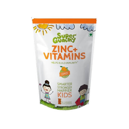 Super Gummy Zinc + Vitamins Gummies for Kids (Orange Flavor) -  USA, Australia, Canada 