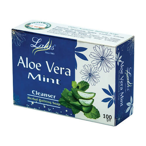 Lalas Aloe Vera Mint Herbal Bathing Soap - usa canada australia