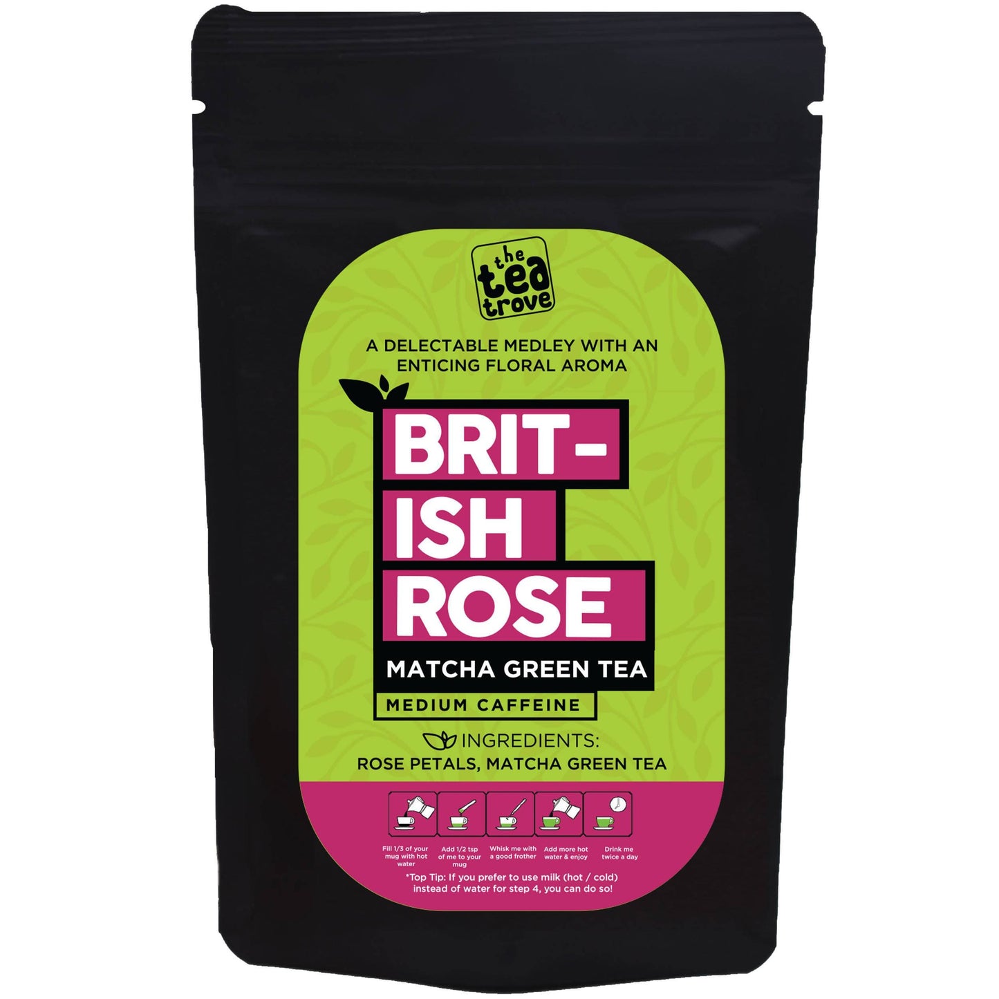 The Tea Trove - British Rose Matcha Green Tea