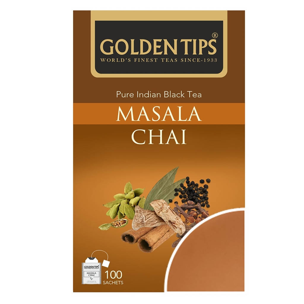 Golden Tips Masala Chai Tea Bags - BUDNE