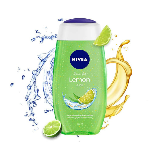 Nivea Body Wash Lemon & Oil Shower Gel - Pampering Care & Refreshing Scent - BUDEN