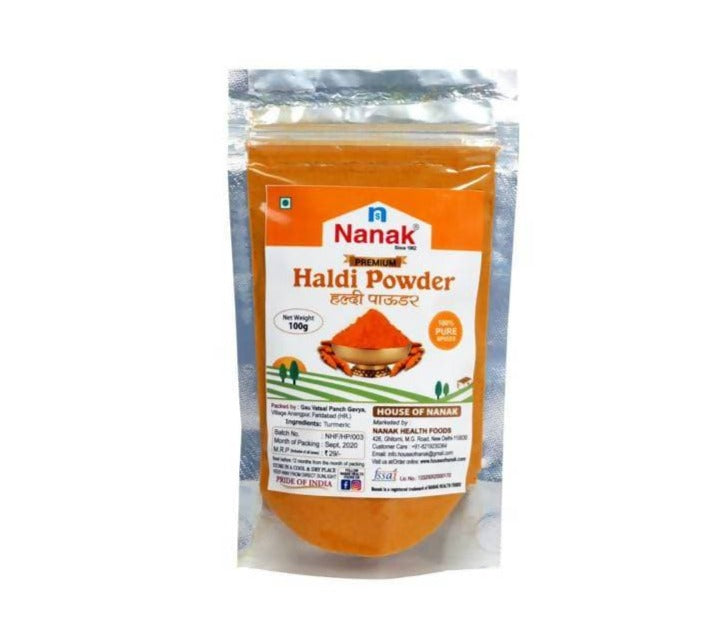 Nanak Premium Turmeric ( Haldi ) Powder,100 gm -  USA, Australia, Canada 