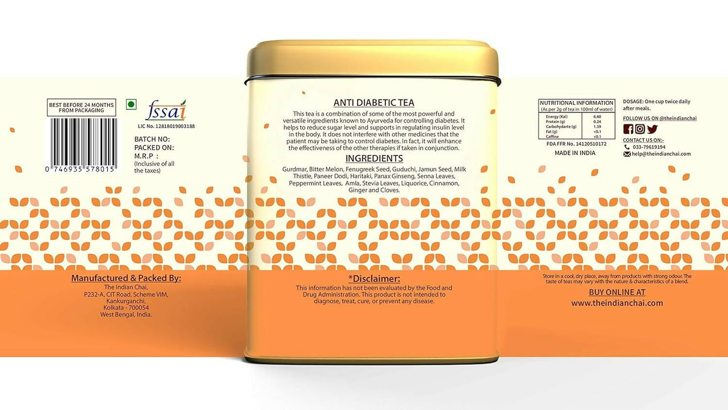 The Indian Chai - Anti Diabetic Tea