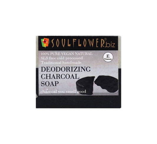 Soulflower Handmade Soap with Deodorizing Charcoal - BUDEN