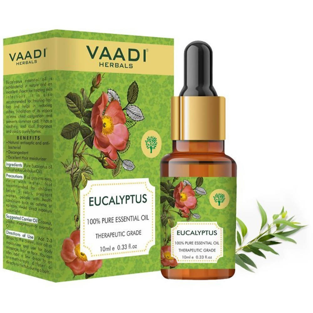 Vaadi Herbals Eucalyptus 100% Pure Essential Oil Therapeutic Grade - usa canada australia