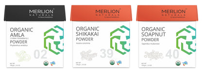 Merlion Naturals Amla Aritha and Shikakai Powder Combo