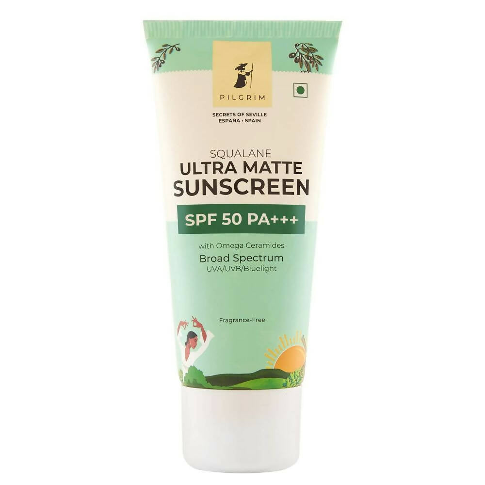 Pilgrim Squalane Ultra Matte Cream Sunscreen SPF 50 PA+++ - BUDEN