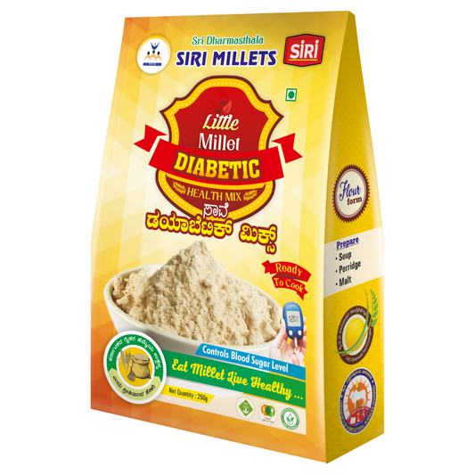 Siri Millets Little Millet Diabetic Health Mix - Nutrient-Rich Flour - BUDNE