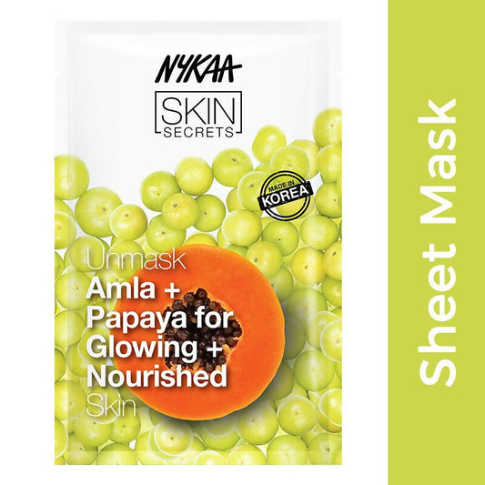 Nykaa Skin Secrets Indian Rituals Amla + Papaya Sheet Mask For Glowing & Nourished Skin