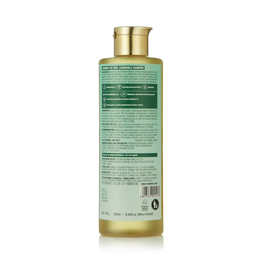 Fabessentials Jasmine Tea Tree Chamomile Shampoo