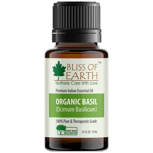 Bliss of Earth Premium Indian Essential Oil Organic Basil - buy in USA, Australia, Canada