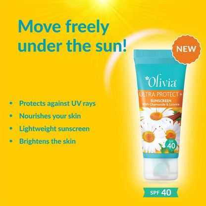 Olivia Ultra Protect Sunscreen With Chamomile & Licorice SPF 40