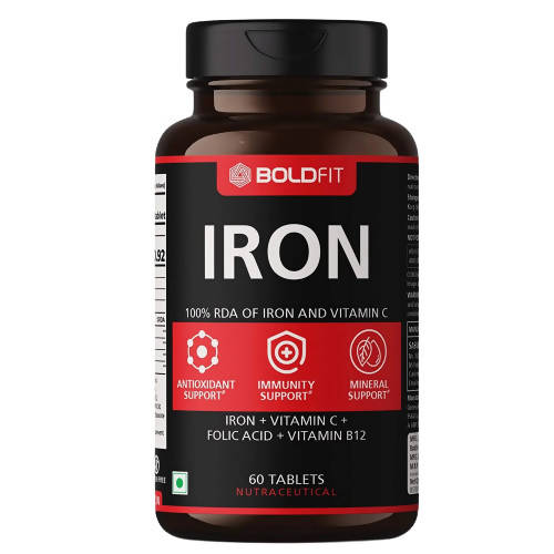 Boldfit Iron Supplement Tablets - usa canada australia