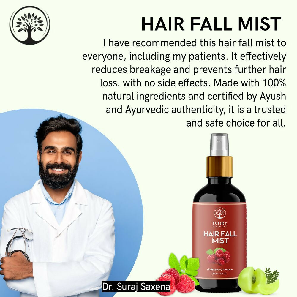 Ivory Natural Hair Mist For Long Hair For Growth Of Hair, Strengthen Follicles, And Restore Shine