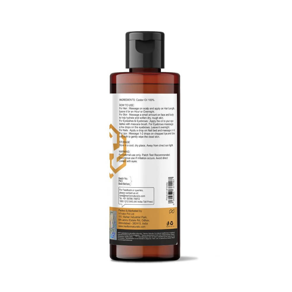 Merlion Naturals Castor Oil (Cold Pressed)