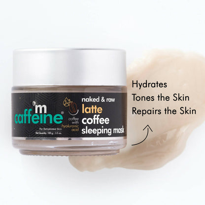 mCaffeine Naked & Raw Latte Coffee Sleeping Mask With Hydraulic Acid