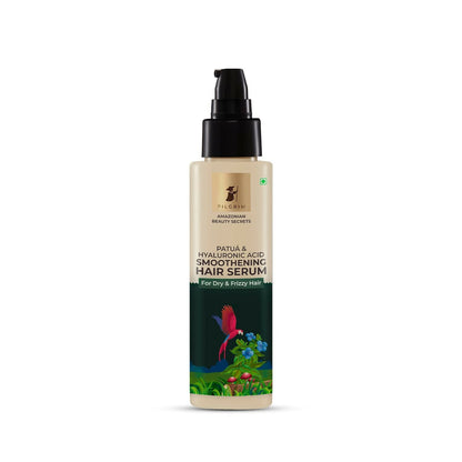 Pilgrim Amazonian Patu?? & Hyaluronic Acid Smoothening Hair Serum For Dry & Frizzy Hair, For Hair Smoothening