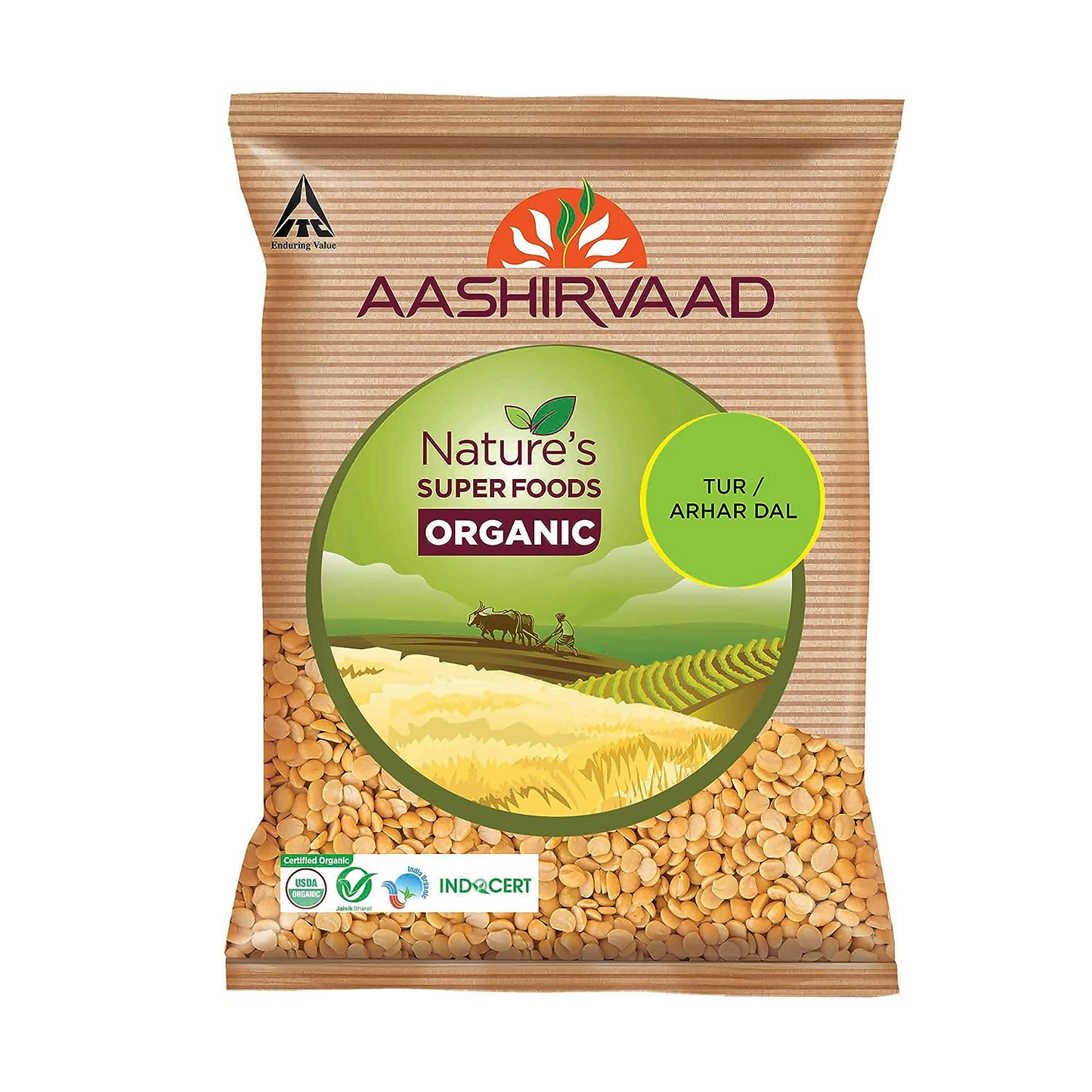 Aashirvaad Nature's Super Foods Organic Tur Dal - BUDNE