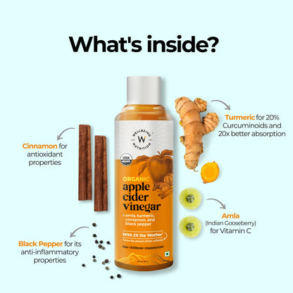 Wellbeing Nutrition Apple Cider Vinegar with Amla And Turmeric