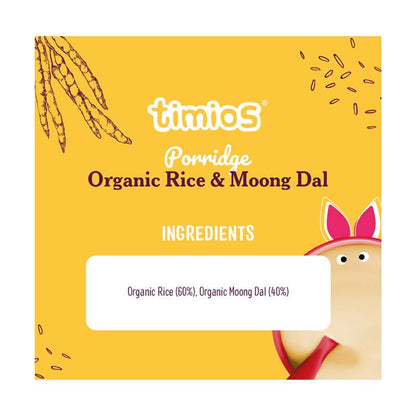 Timios Organic Rice Moong Dal Porridge