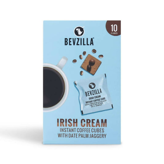 Bevzilla Instant Coffee Cubes Pack with Organic Date Palm Jaggery - Irish Cream - BUDNE