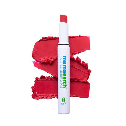 Mamaearth Moisture Matte Long Stay Lipstick-Raspberry Scarlet