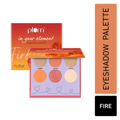 Plum In Your Element Eyeshadow Palette Easy to Blend 6-in-1 Palette 01 Fire